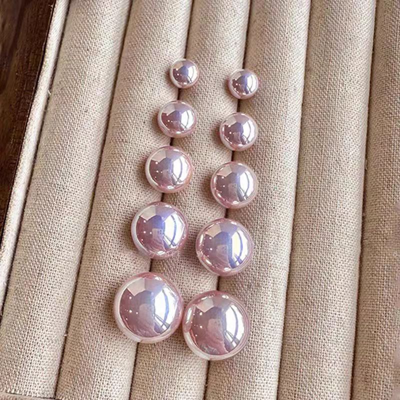 Pearl Cherry White Female Korean Sweet Popular High-grade Light Luxury Stud Earrings