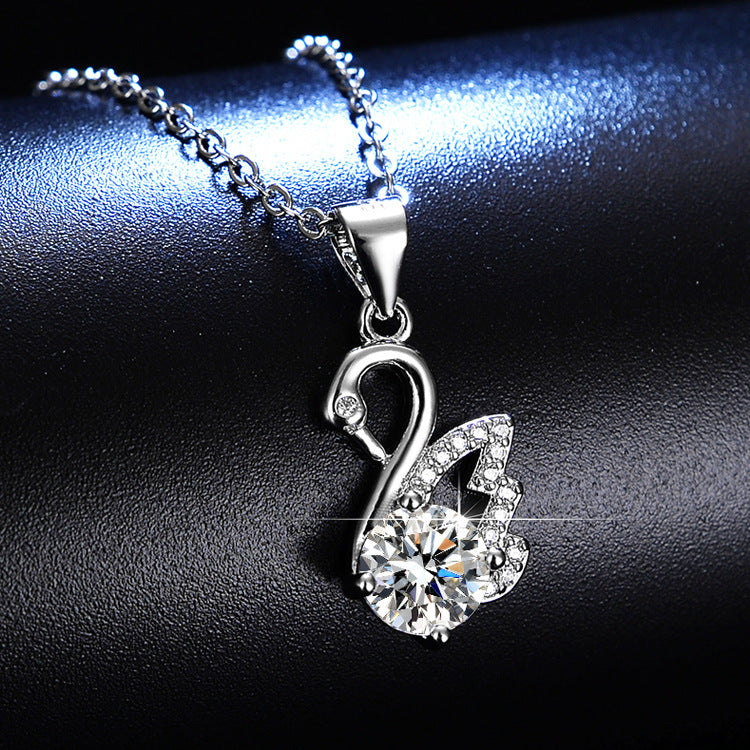 Live Streaming On Imitation Moissanite Swan Necklaces