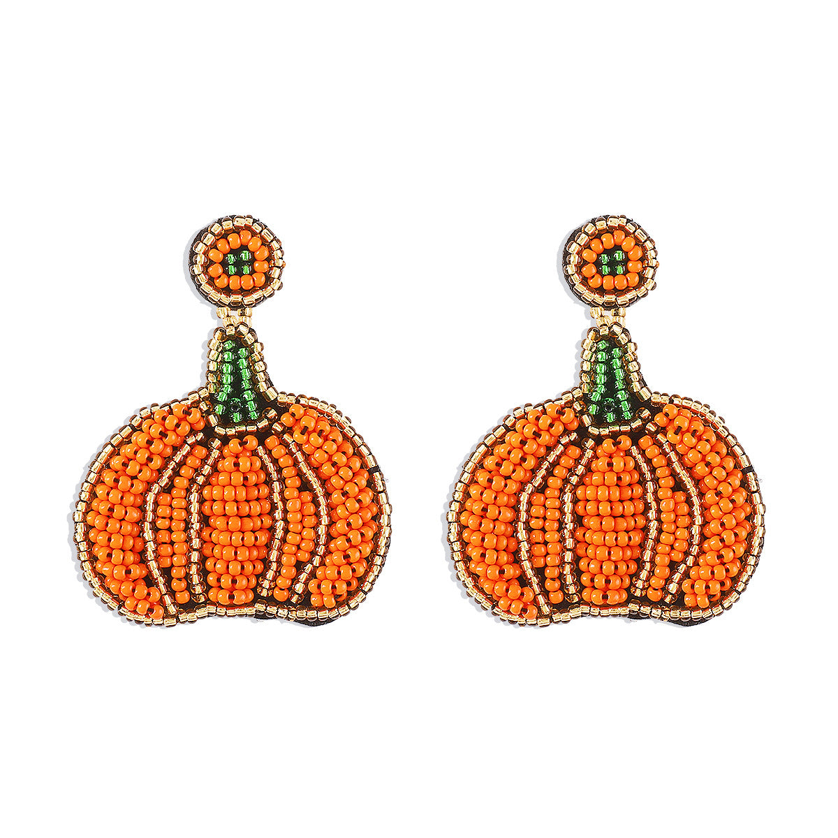 Boucles d'oreilles fantôme de citrouille foncée de fête d'Halloween de dessin animé