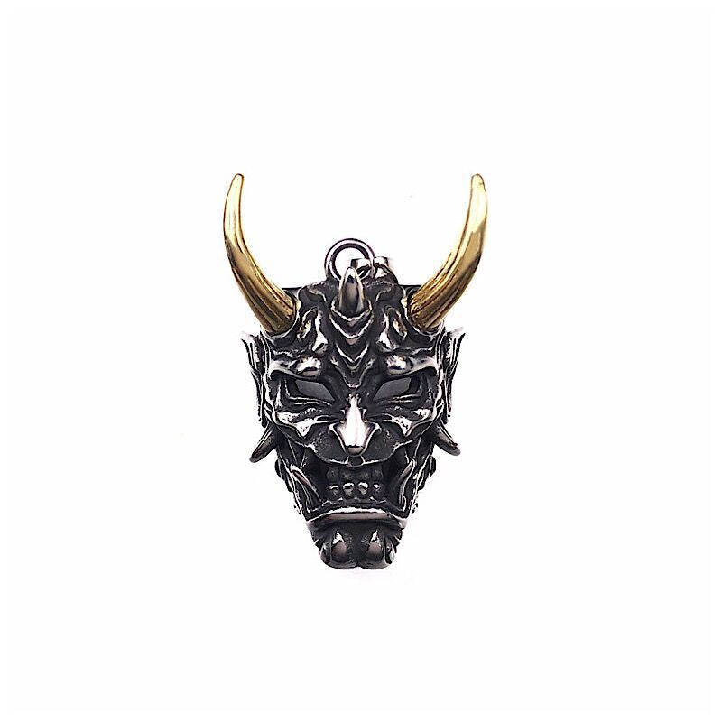 Men's Ghost Mask Pendant Trendy Hip Hop Ruffle Handsome Necklaces