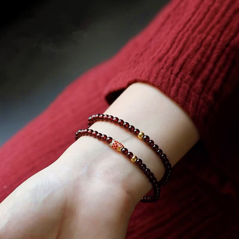 Bracelets Sier Koi exquis de luxe léger de minorité