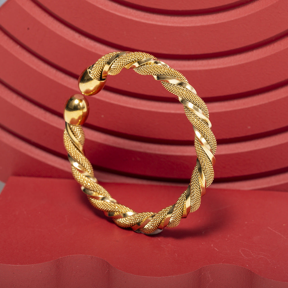 Open Titanium Steel Stainless Mixed Exaggerated Bracelet