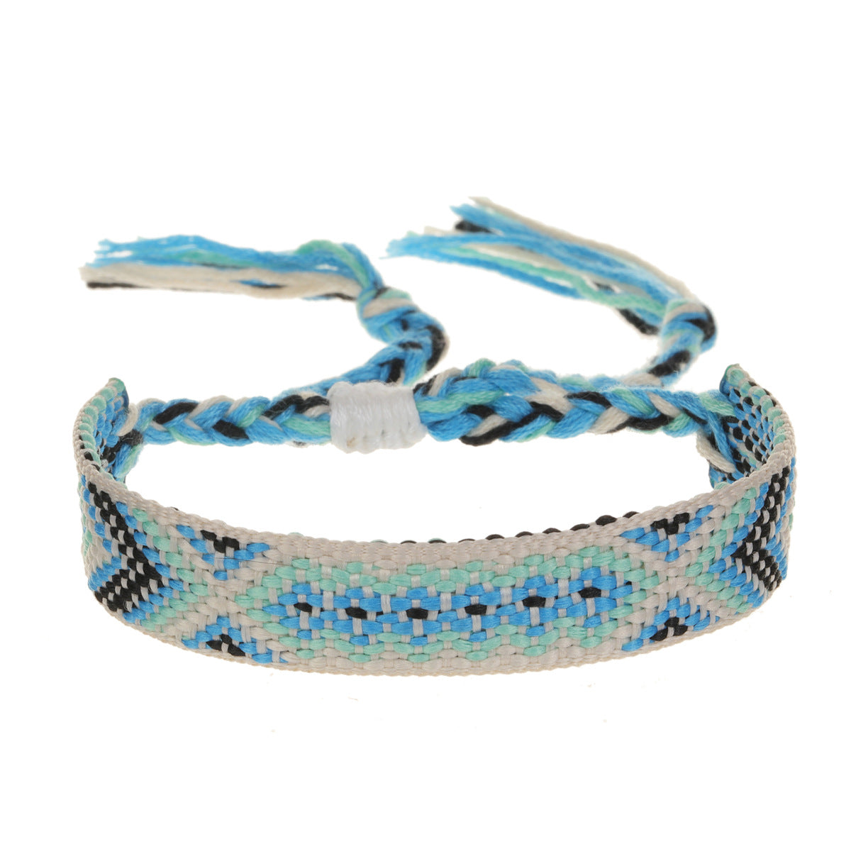 Hand-woven Adjustable Ethnic Friendship Rainbow Carrying Bracelets