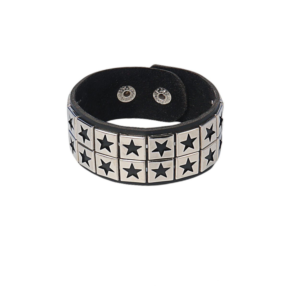 Doppelreihige hohle Armbänder im Vintage-Punk-Stil