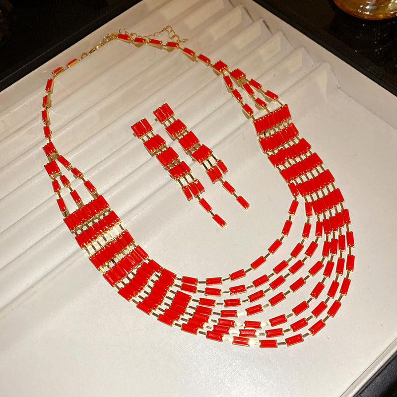 Dopamine Acrylic Beaded Sub Personality Light Luxury Bracelets
