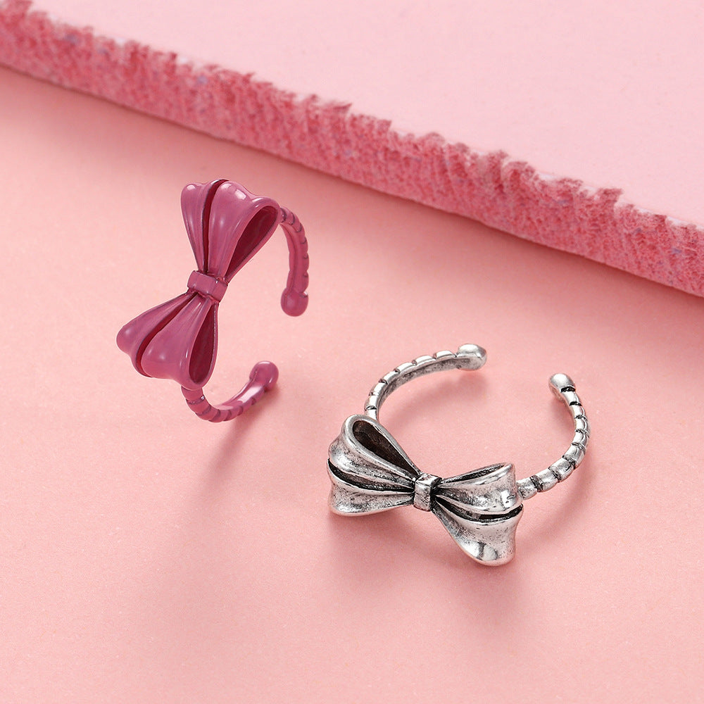 Women's Dream Bow Versatile Fashion Dripping Simple Rings