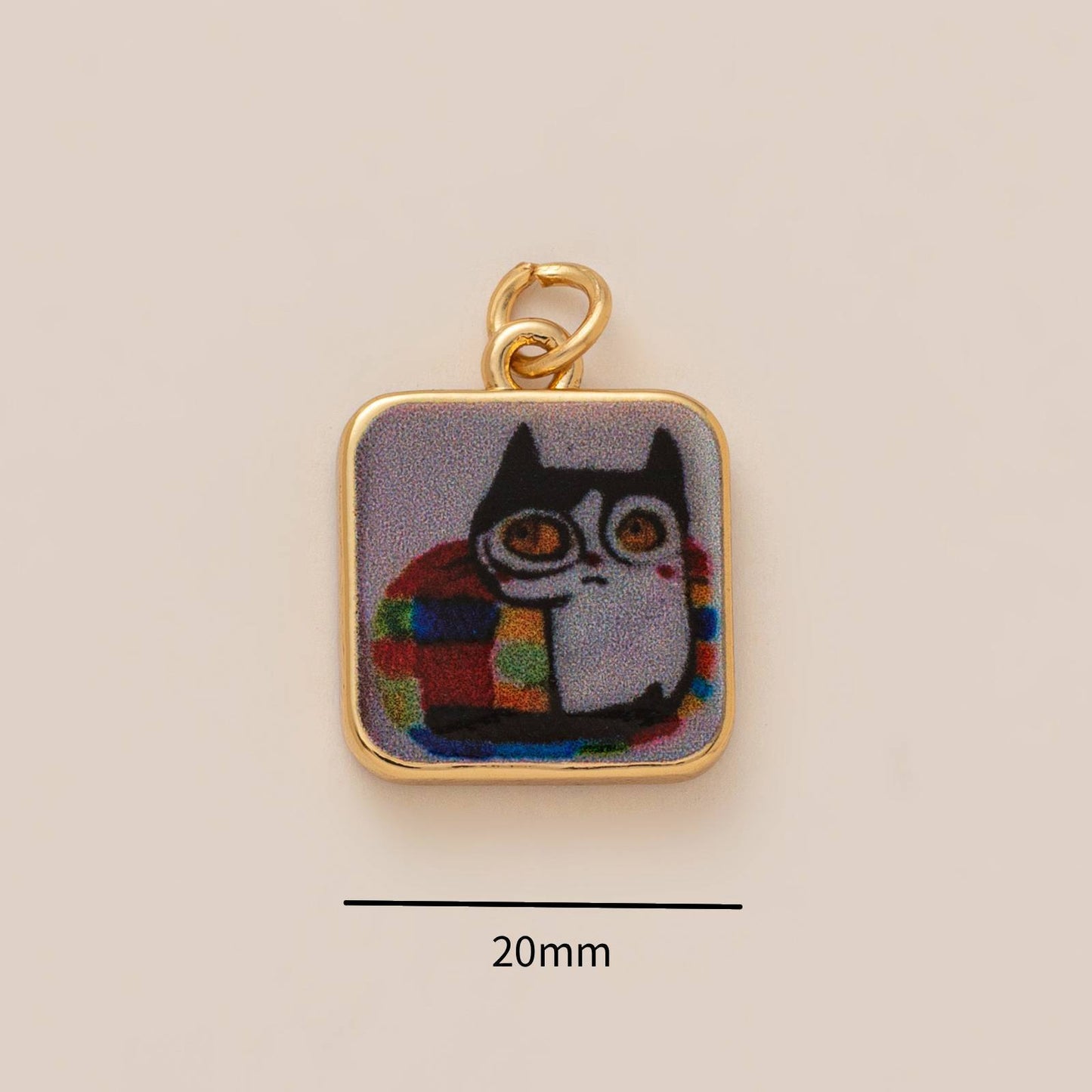 Color Plated Dopamine Copper Cat Fashion Necklace