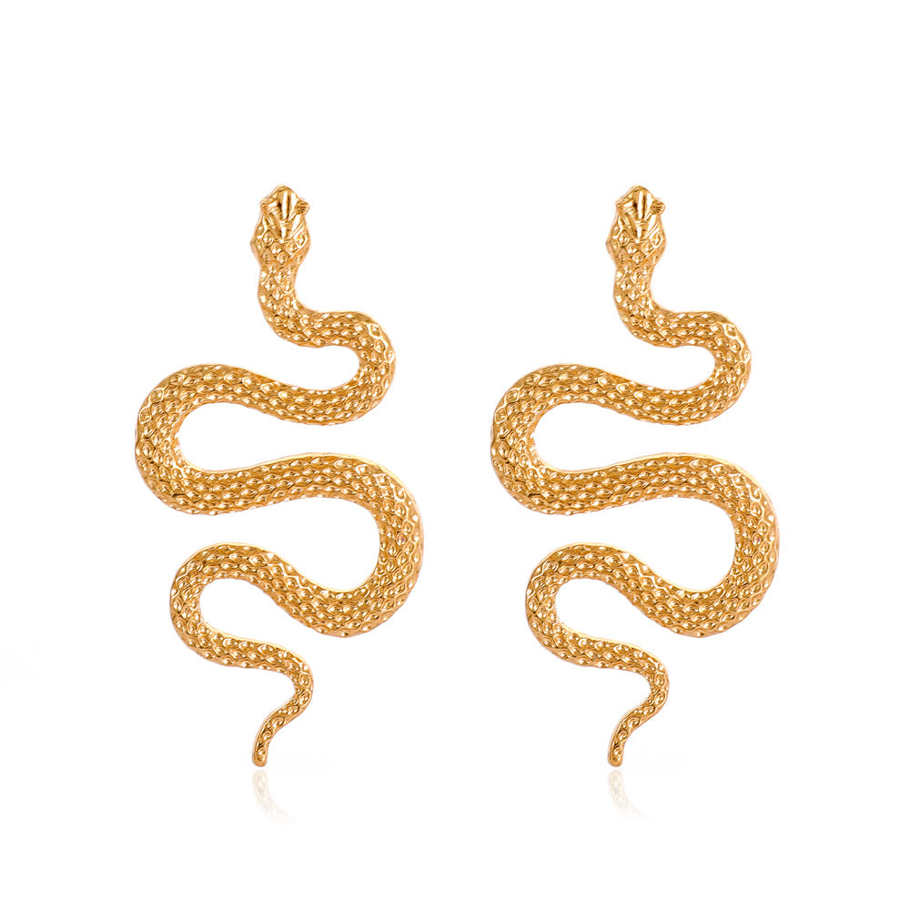 Snake-shaped Trendy Fashionable Temperament Personalized Ear Earrings