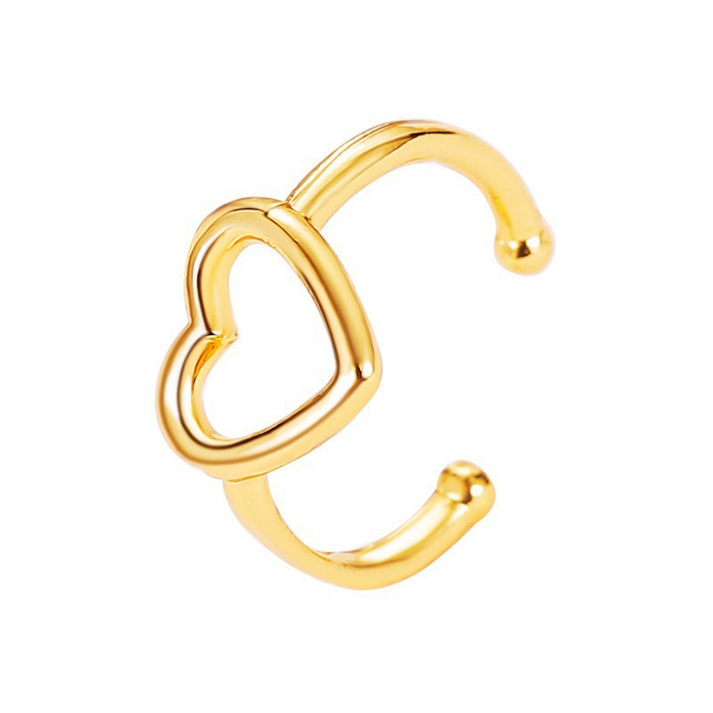 Irregular Lava Wind Shaped Open Alloy Ear Clip