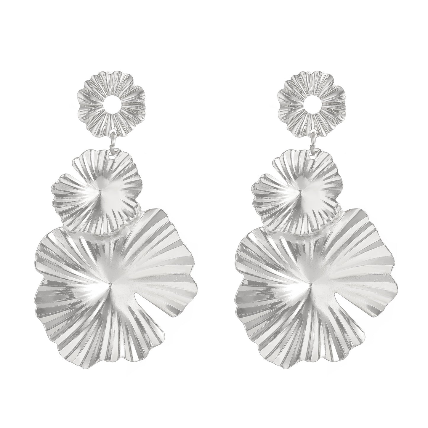 Women's Petal Dangle Personalized Matte Exaggerated Geometry Earrings