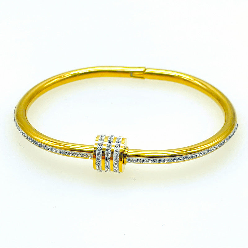 Titanium Steel Small Waist Rose Gold Bracelets