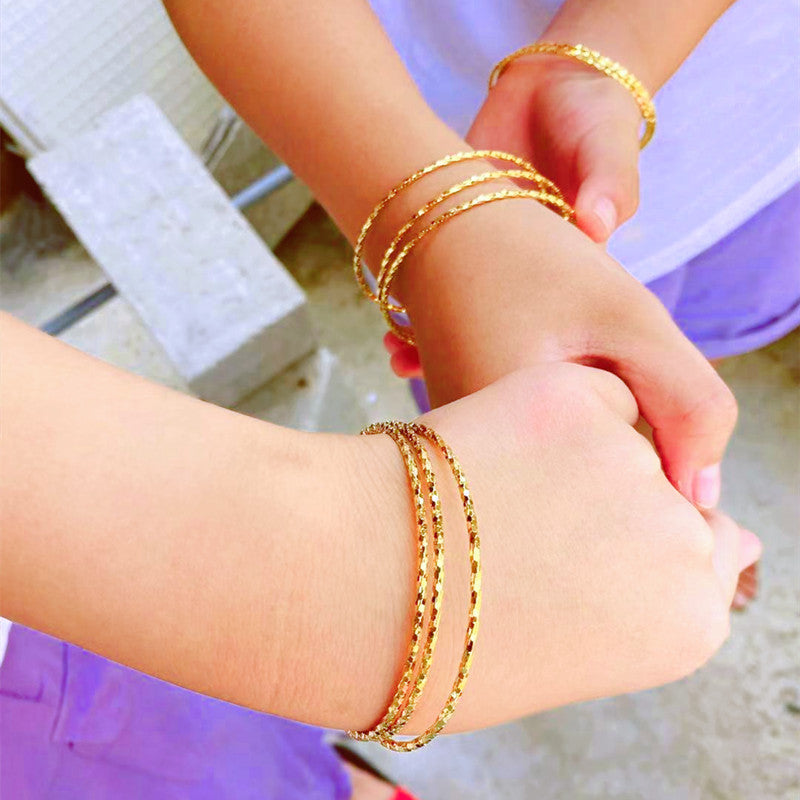 Women's Placer Gold Fine Sand Fashion Shop Bracelets