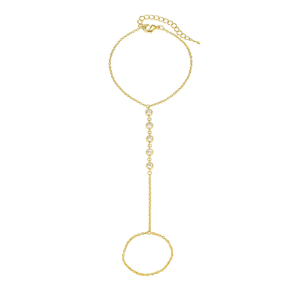 Unique Design Finger Chain Integrated High-grade Bracelet