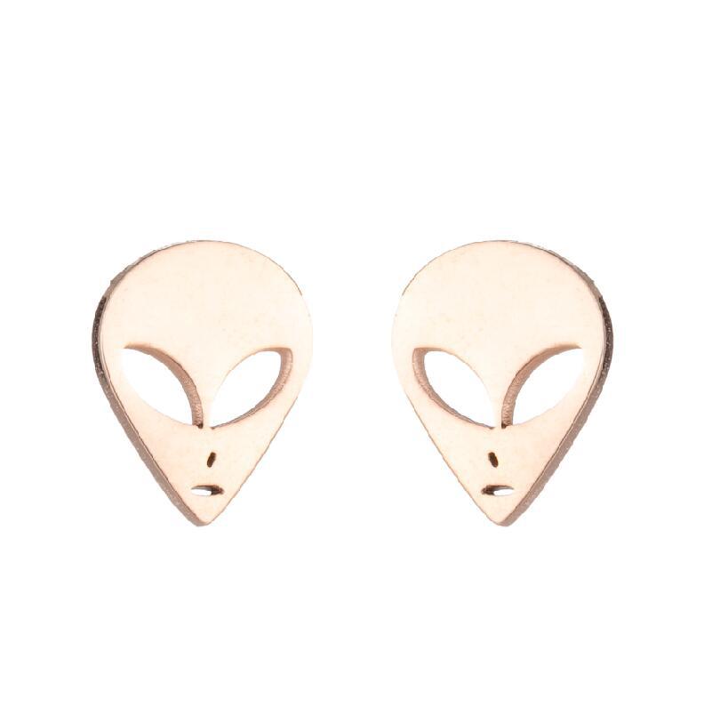 Cartoon Character Female Fashion Personality Alien Quirky Stud Earrings