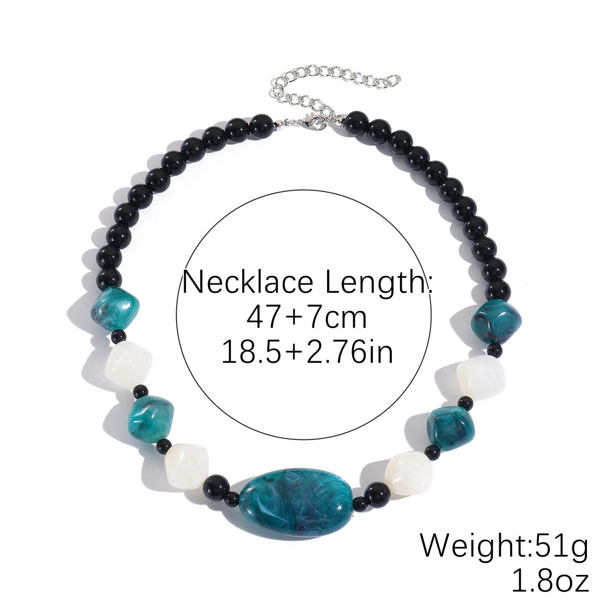 Acrylic Bead Bohemian Crystal Niche High-grade Necklace