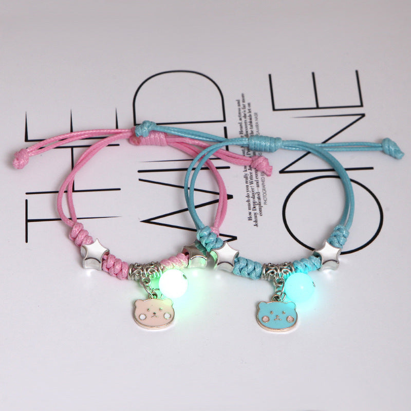 Cute Heart Girlfriends Two Korean Style Bracelets