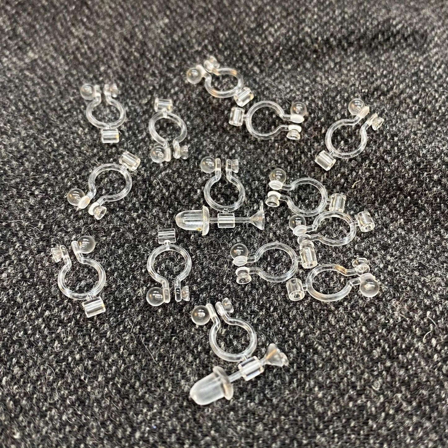 Fashion Trendy Resin Converter Plastic Transparent Ear Clip