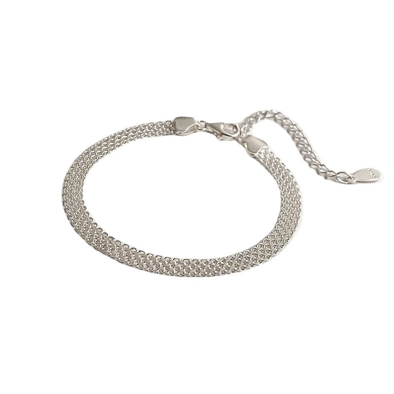 Sier Flash Choker Funkelnde Armbänder im weiblichen Design