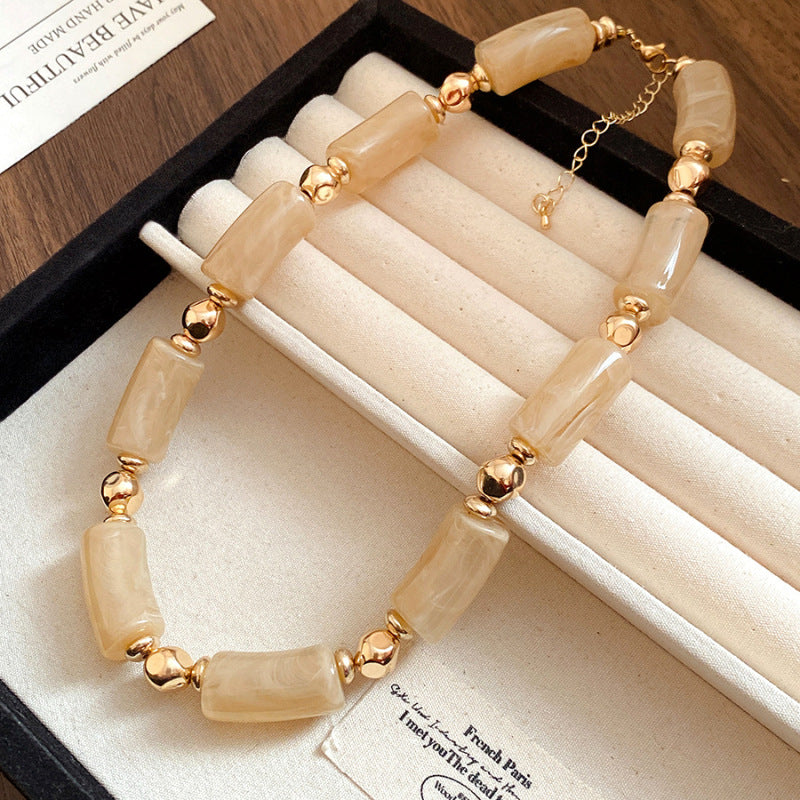 Dopamine Acrylic Beaded Sub Personality Light Luxury Bracelets