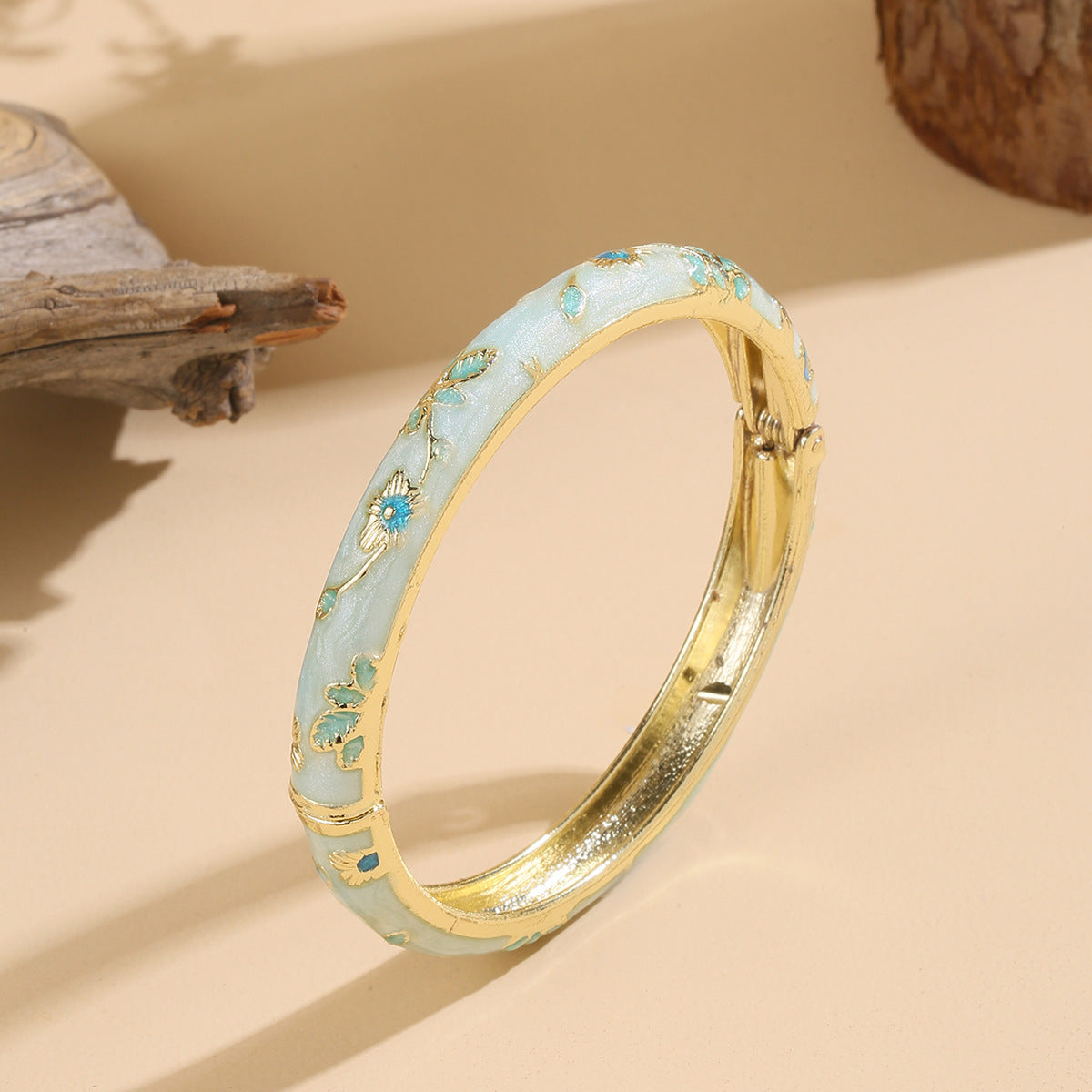 Chinese Style Small Flower Cloisonne Enamel Bracelets
