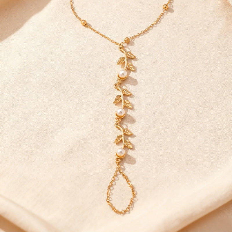 Women's Leaves Branches Wheat Light Luxury Personality Bracelets