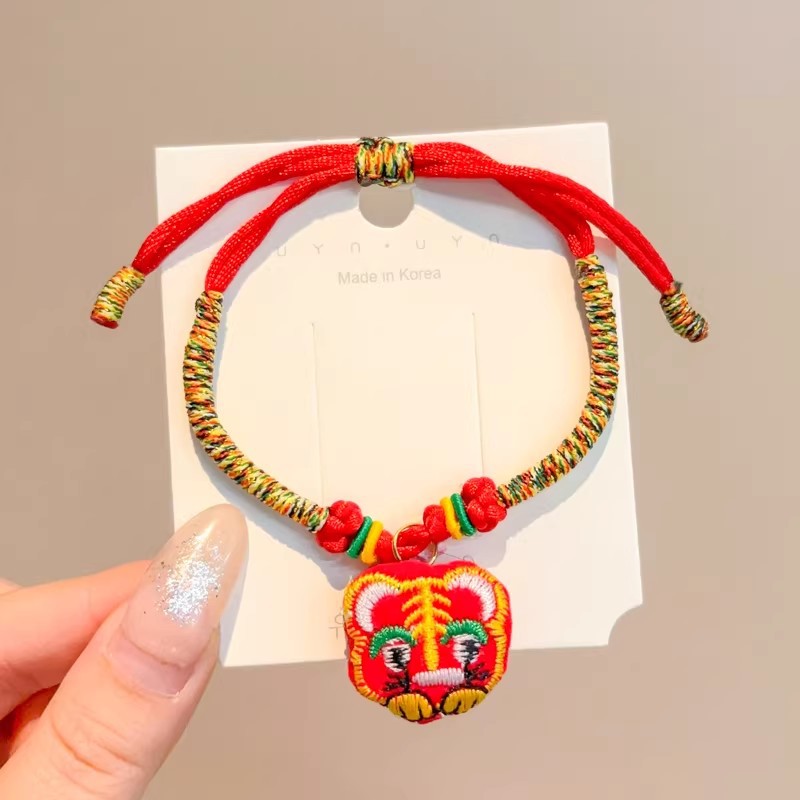 Children's Dragon Boat Festival Colorful Rope Small Hand-woven Line Carrying Strap Bracelet