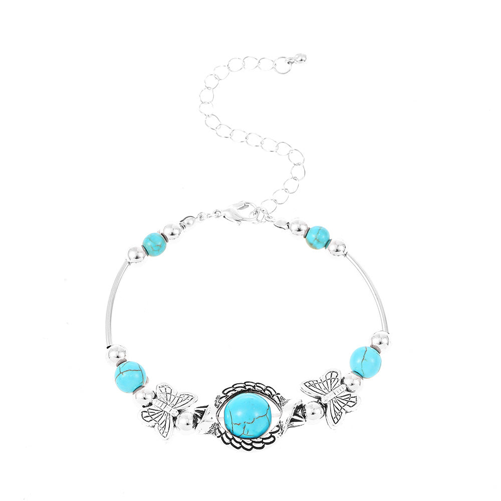 Cool Popular Turquoise Handmade Butterfly Turtle Bracelets