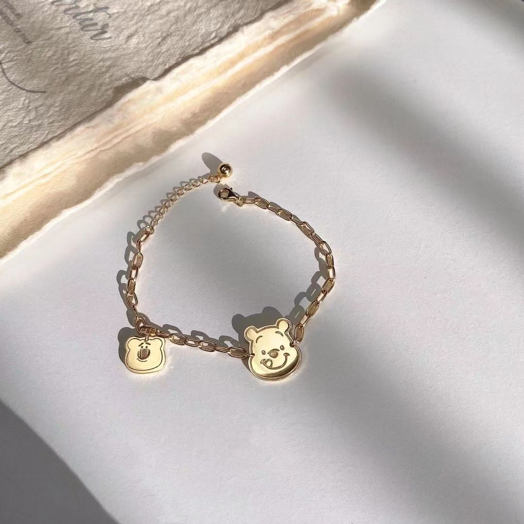 Strawberry Bear Bell Female Cute Style Bracelets