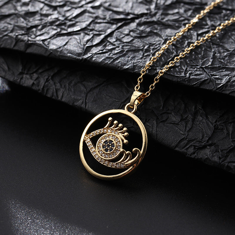 Fashion Devil's Eye Pendant Neck Accessories Necklaces