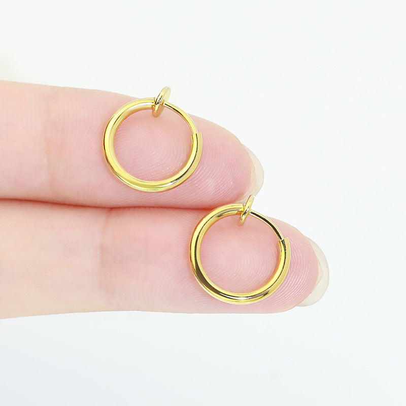 Korean Style Circle Personalized Simple Round Ear Clip