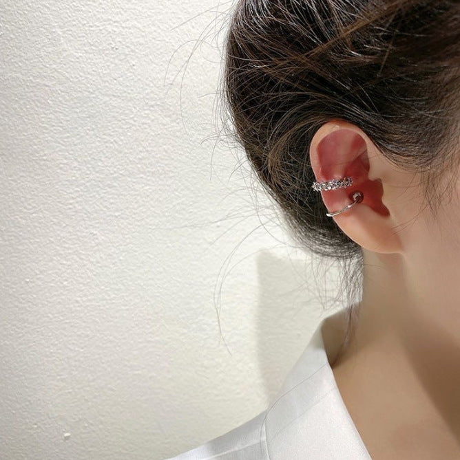 Asymmetric Frosty Style Simple Irregular Elegant Ear Clip