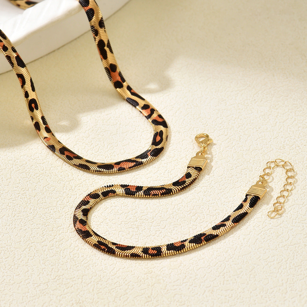 Leopard Design Snake Bones Chain Niche Versatile High Necklaces