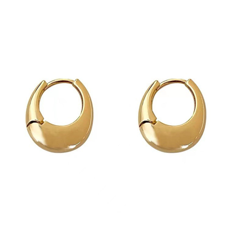Metallic Geometric Clip Fashion High Sense Simple Rings