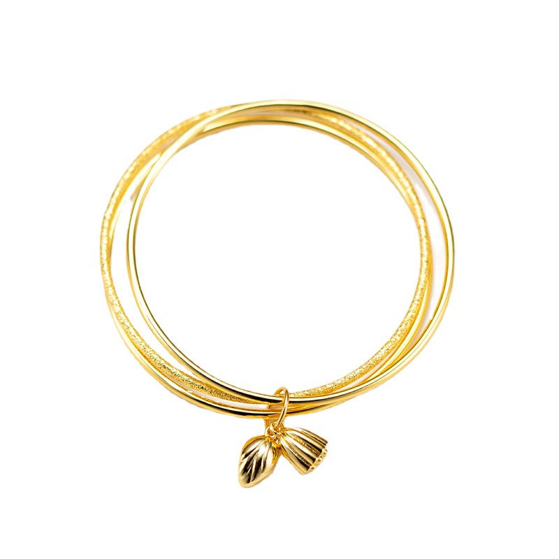 Three-circle Sweet Cute Style Iii Lotus Seedpod Flower Bracelets