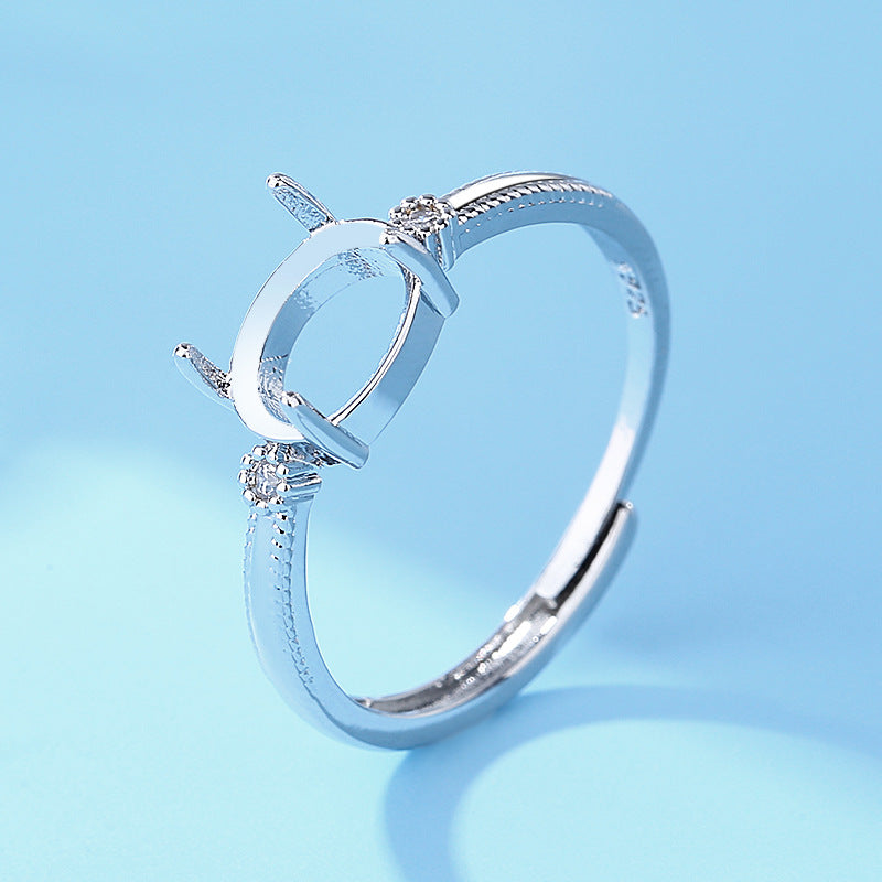 Women's Open Setting Empty Holder Inset More Sizes Imitation Rings