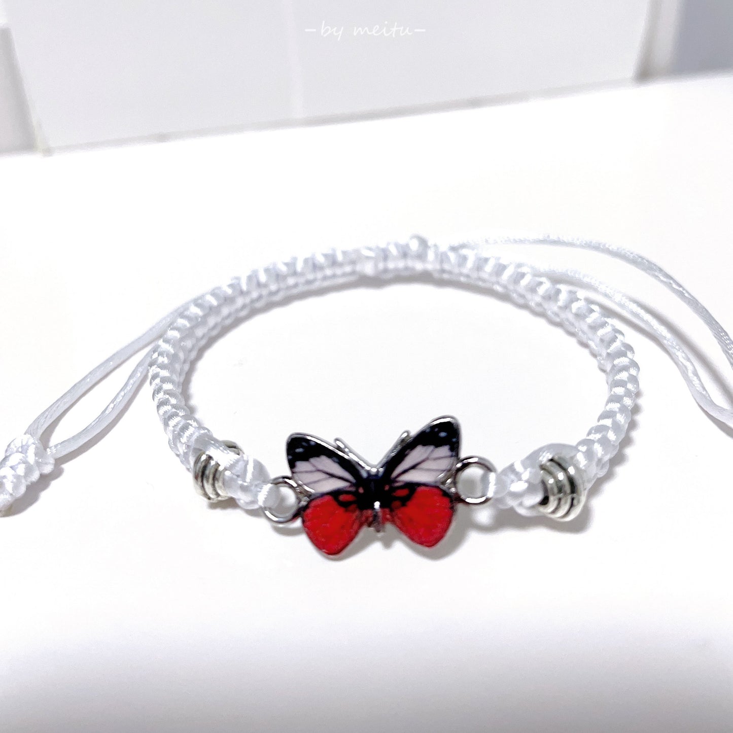 Multicolor Butterfly Couple Adjustable Fashion Friendship Bracelets