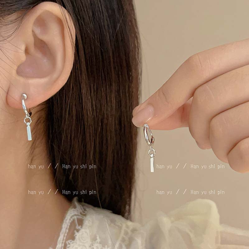 Simple Geometric Long Strip Hoop Fashion Minority Design Mosquito Coil Ear Clip