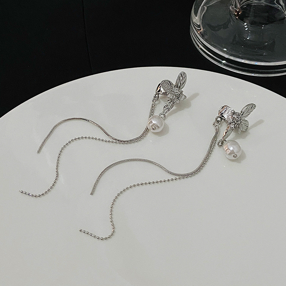 Women's Long Fringe Fashionable High-grade Design Sense Exaggerating Unique Earrings