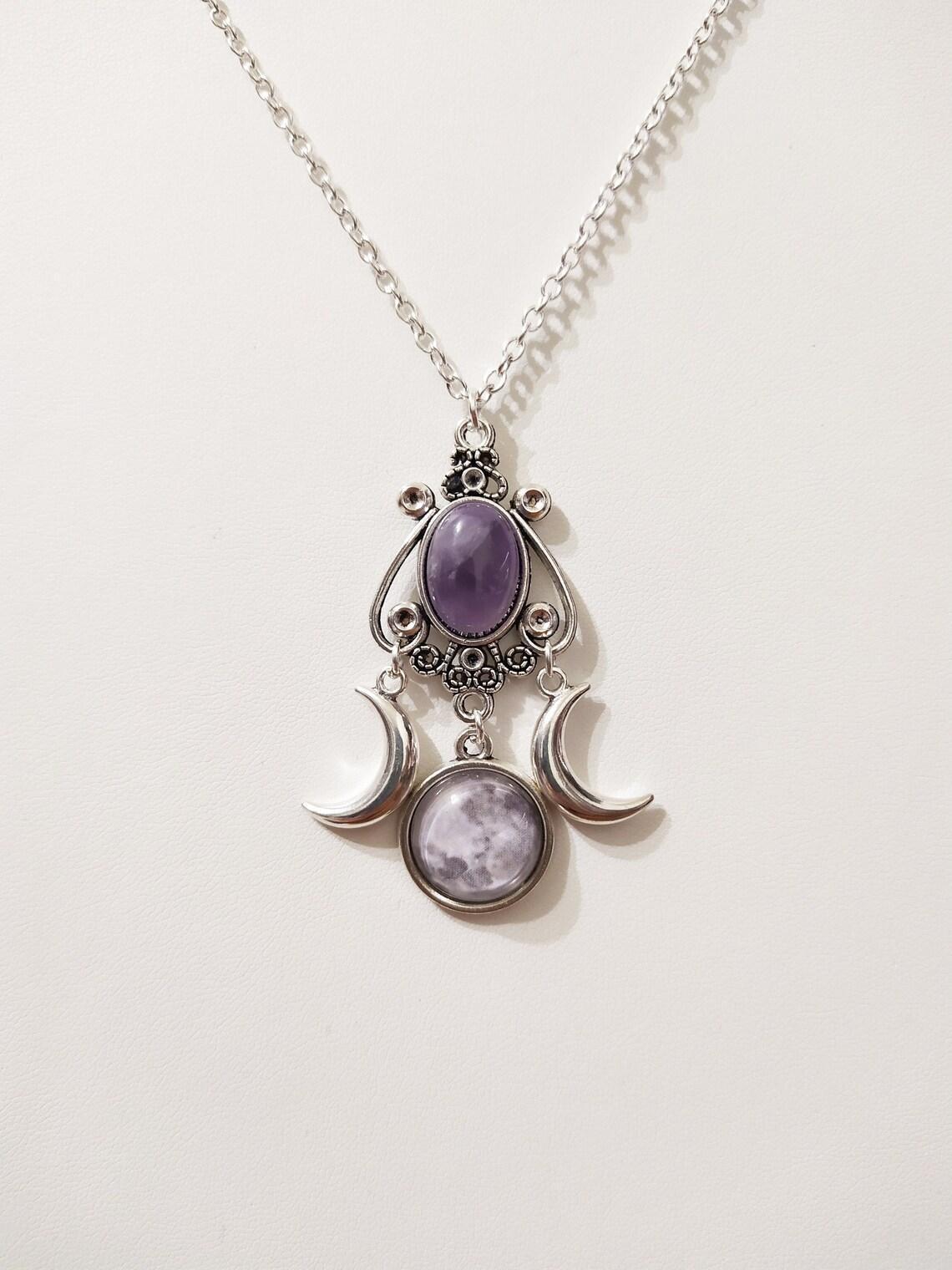 Goddess Amethyst Jewelry Retro Creative Personality Necklaces