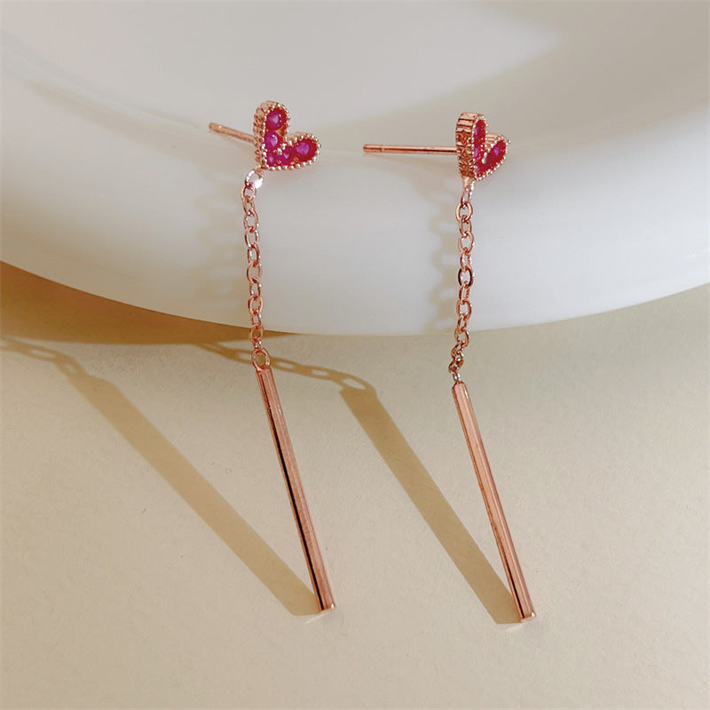 Boucles d'oreilles de haute qualité, Design de niche tendance, Style froid simple