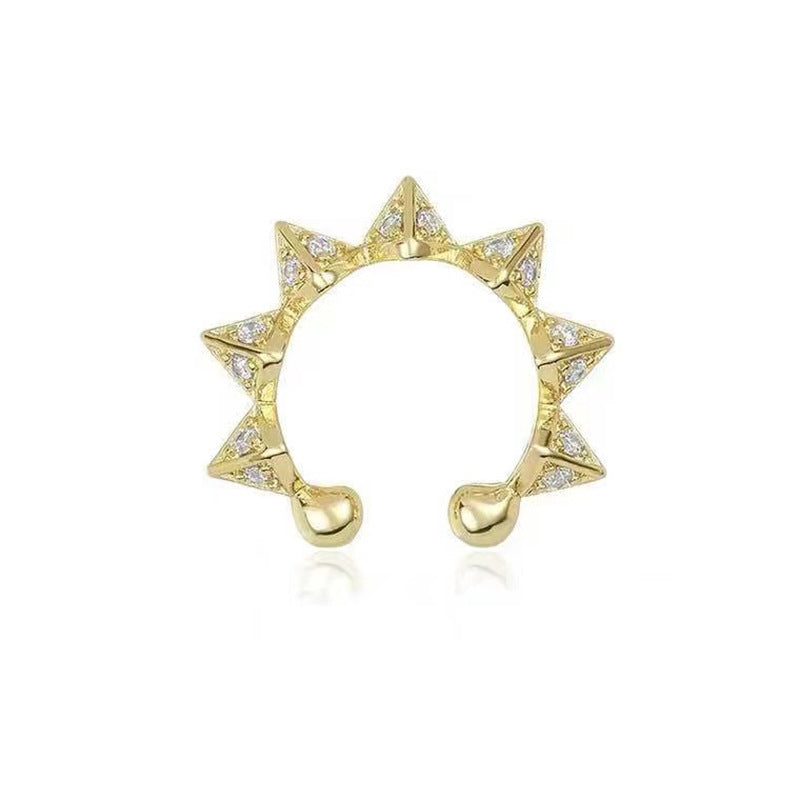Willow Pointed Tapered Spiked Angel Wings Ear Clip