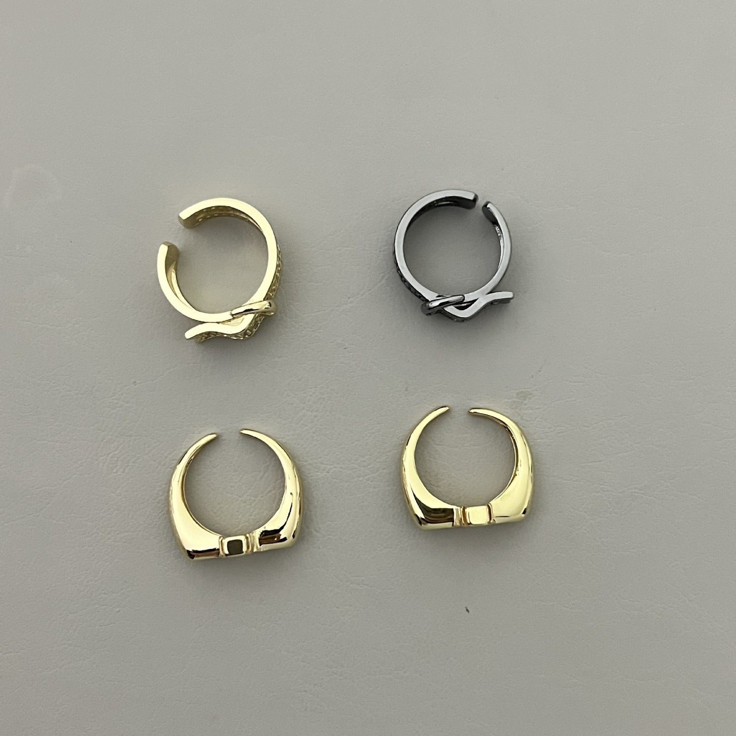 Nana Queen Mother Saturn Hollow Ear Female Rings