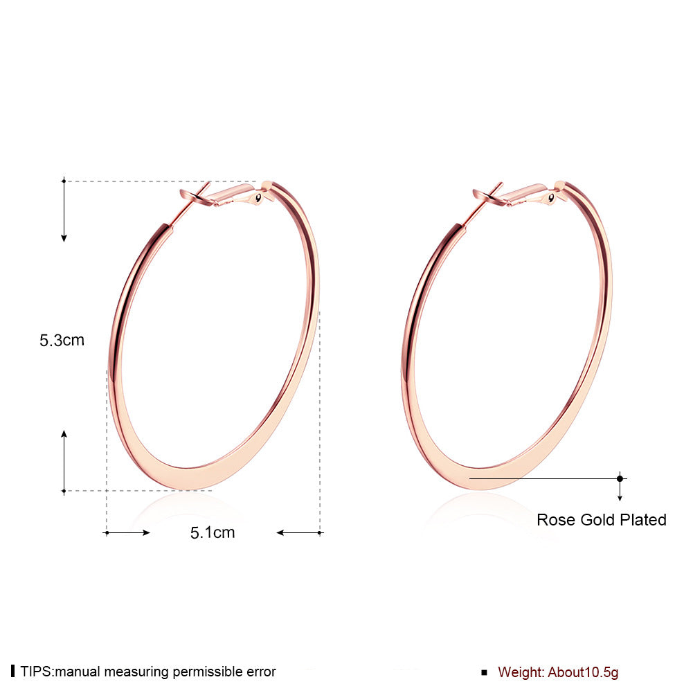 Women's Ear Female Fashionable Rose Gold Small Earrings