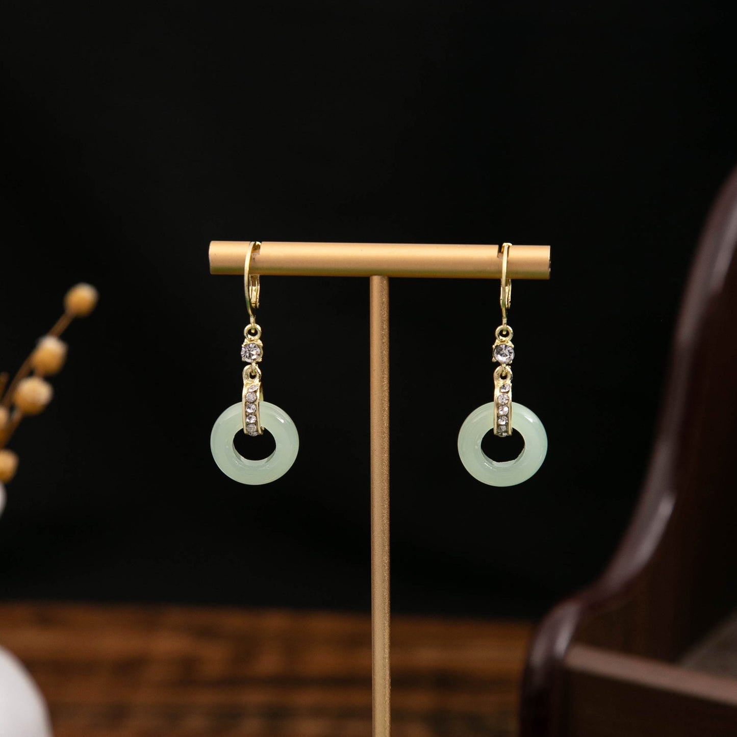 Selection Of Chinese Ancient Style Beaded Long Fringe National Hollow Earrings