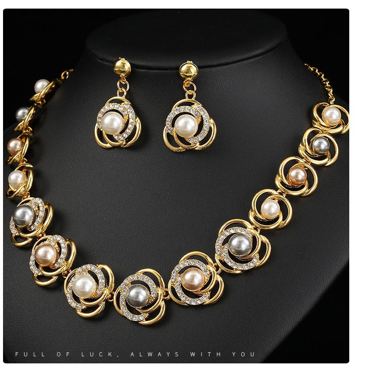 Pearl Bridal Fashion Dress Dinner Alloy Necklaces