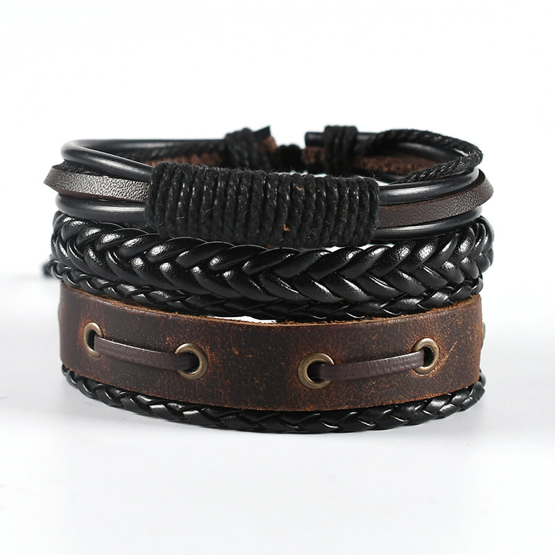 Fashion Wristband Charm Eye Leather Suit Bracelets