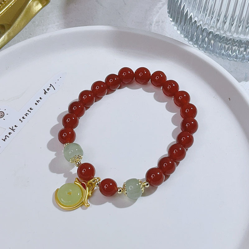 Agate Lucky Bag Zodiac Dragon Birthday Bracelets