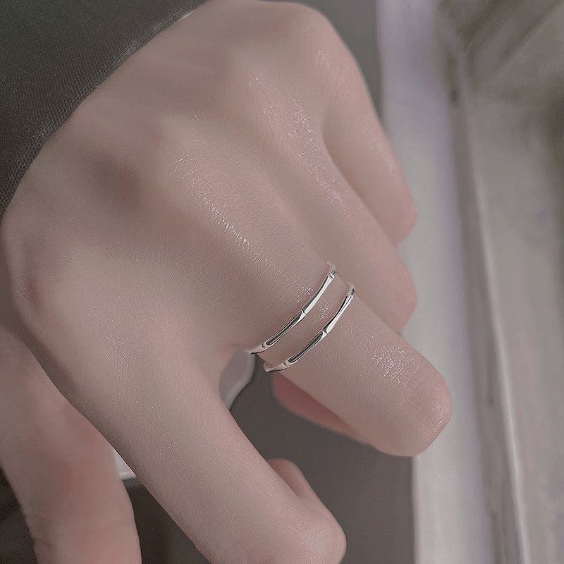 Women's Bamboo Plain For Simple Opening Exquisite Daily Ring