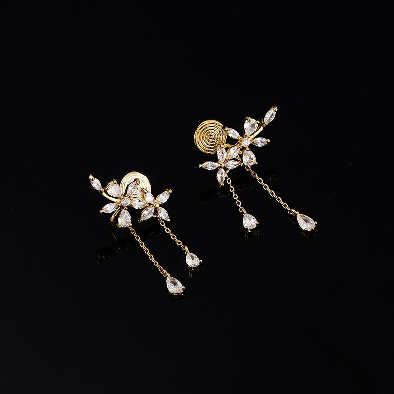 Fairy One-piece Mosquito Coil Female Sweet Tassel Earrings