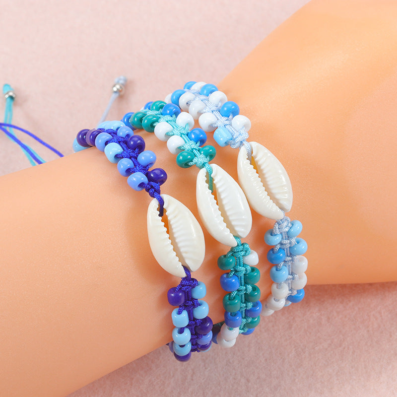 Bohemian Style Bead Woven Hand Strap Bracelets